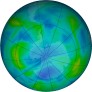 Antarctic ozone map for 2022-05-16